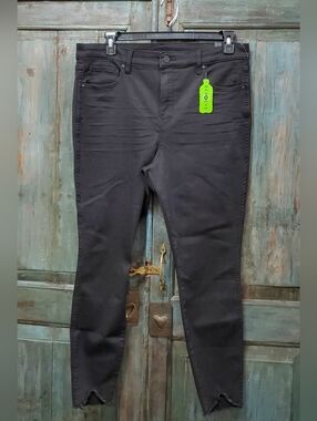 Kurt From The Kloth High Rise FAB AB Ankle Skinny Jeans in Black, Size 16, NWT